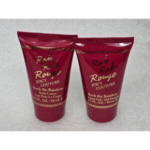 Juicy Couture Rah Rah Rouge Rock The Rainbow Body Lotion & Shower Gel 1.7 Oz Set